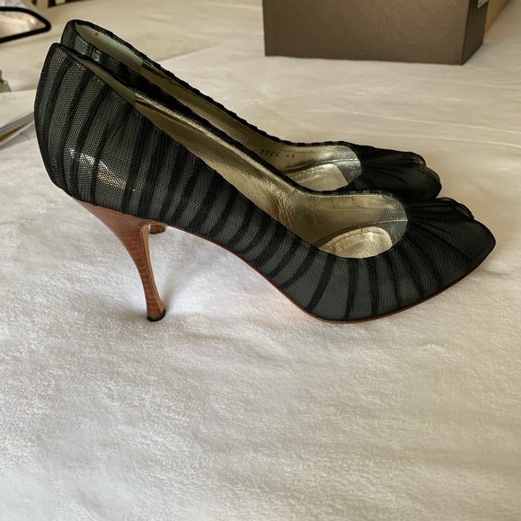 Dolce & Gabbana Shoes - DOLCE &GABBANA OPEN TOE MESH HEELS SIZE 41 (10)